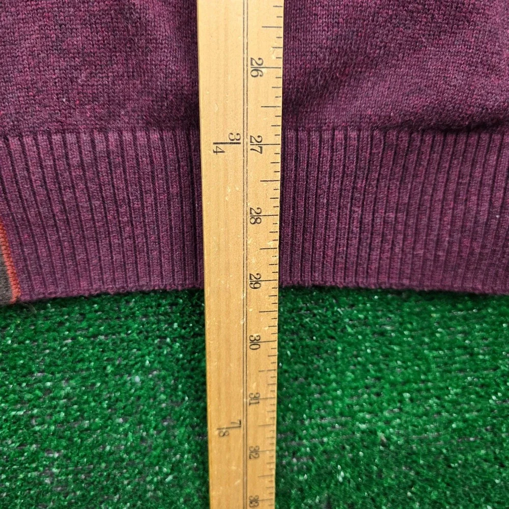 Southern Pines Cardigan Sweater Mens Large Burgundy Button Up Preppy Casual‎